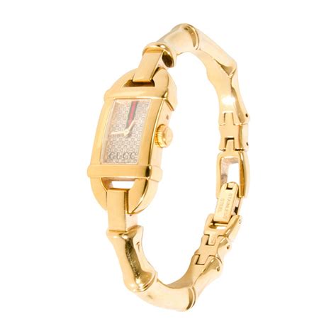 gucci bamboo watch replica|gucci bamboo watch gold.